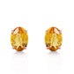 Tranquil Moon Citrine Stud Earrings