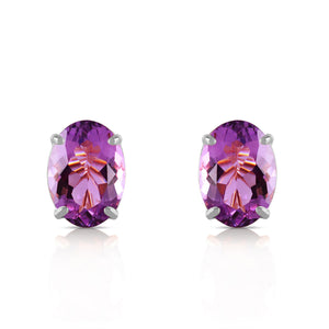 Tranquil Moon Amethyst Stud Earrings