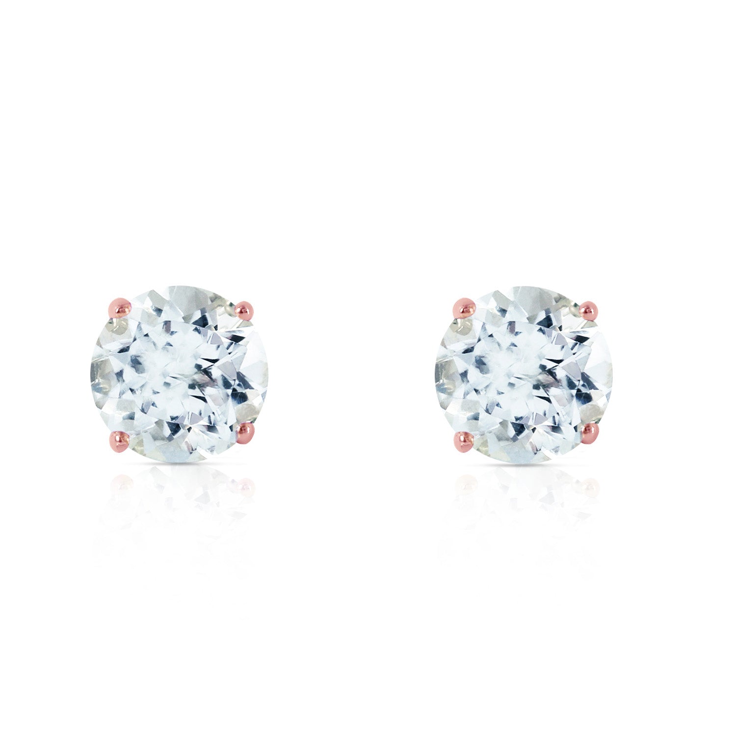 Subtle Sparkle Aquamarine Earrings