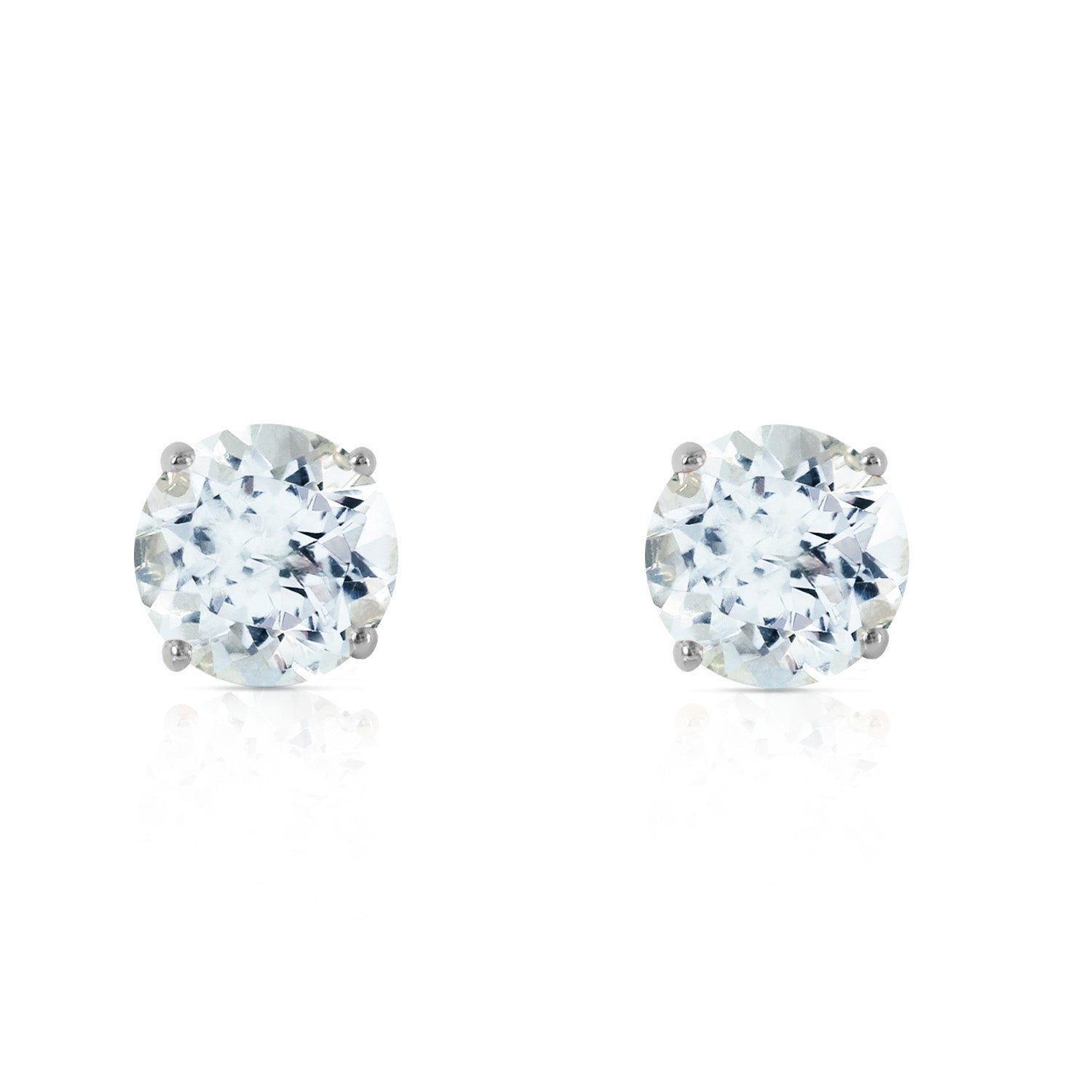 Subtle Sparkle Aquamarine Earrings