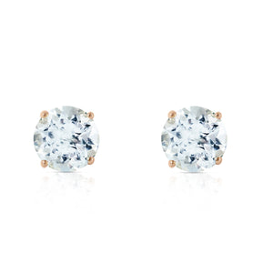 Subtle Sparkle Aquamarine Earrings