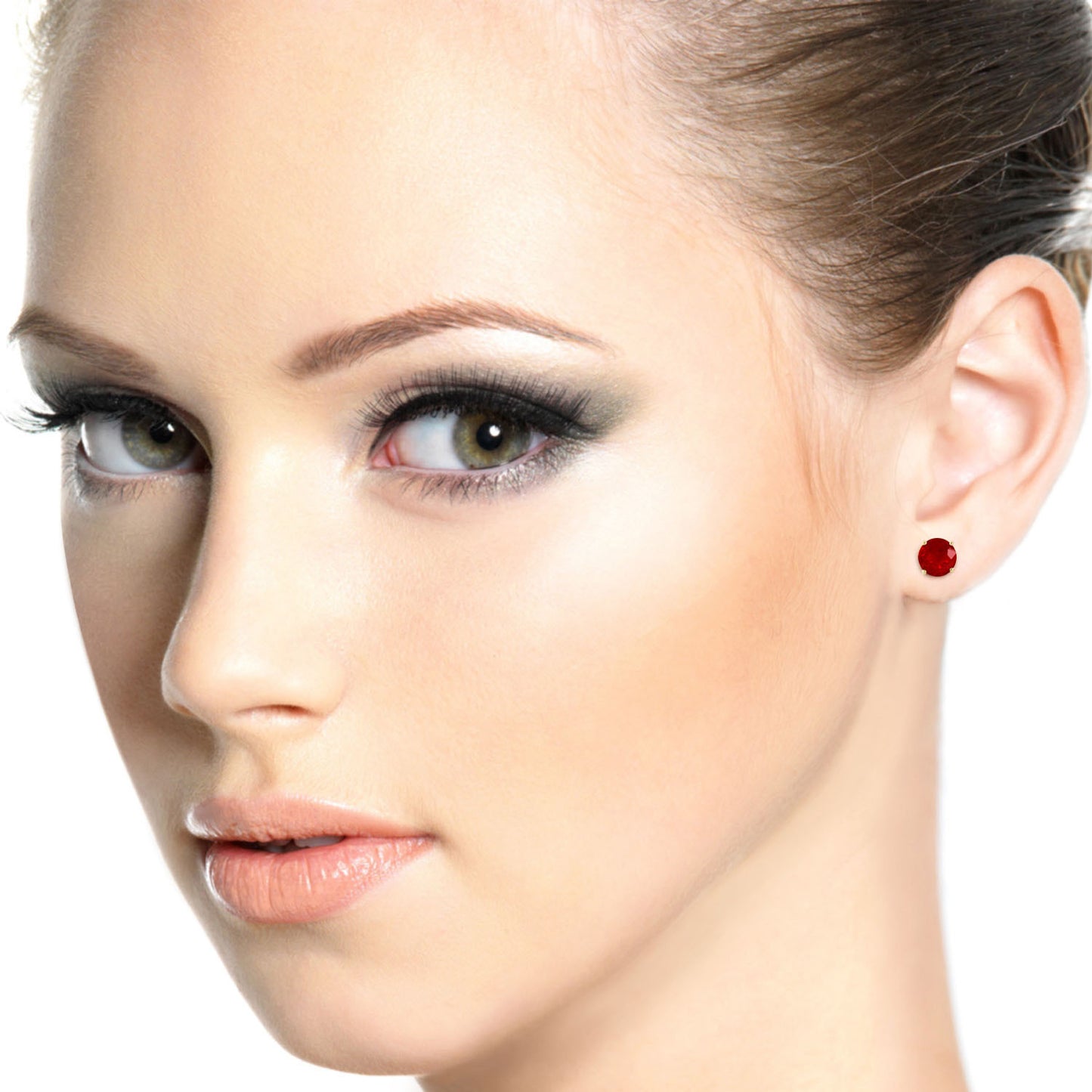 Subtle Sparkle Ruby Earrings