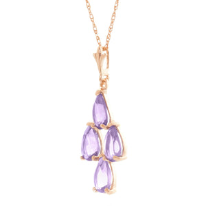 Teardrop Gem Amethyst Necklace