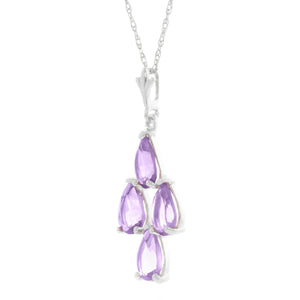 Teardrop Gem Amethyst Necklace