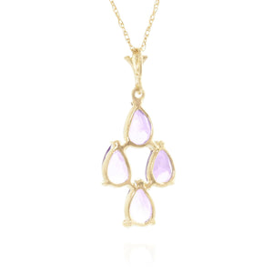 Teardrop Gem Amethyst Necklace