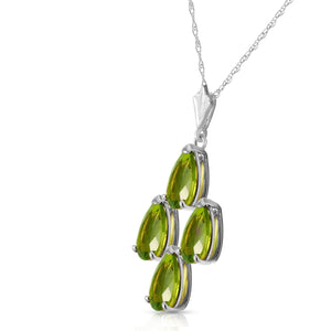 Teardrop Gem Peridot Necklace