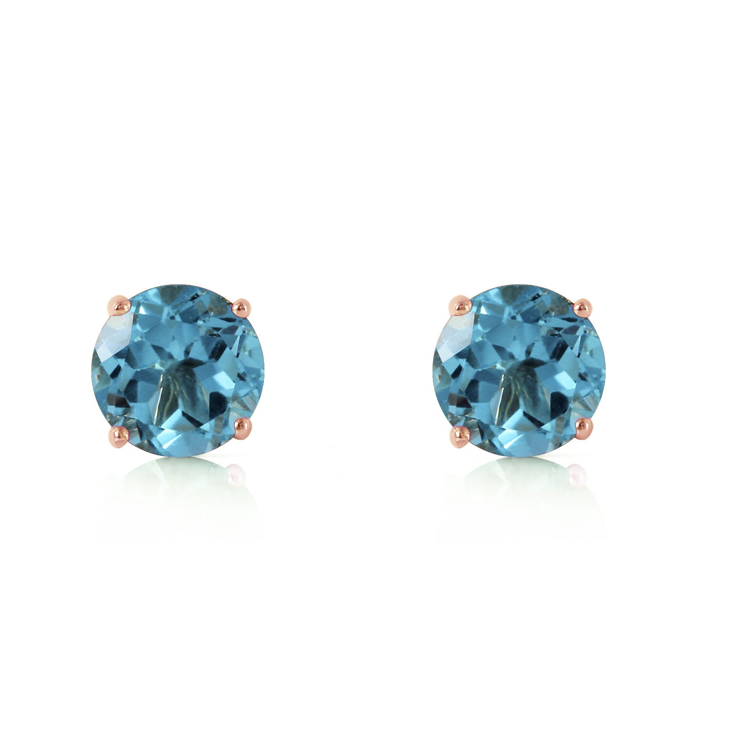 Subtle Sparkle Blue Topaz Earrings