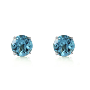 Subtle Sparkle Blue Topaz Earrings