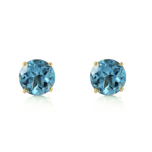 Subtle Sparkle Blue Topaz Earrings