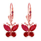 Autumn Breeze Ruby Earrings