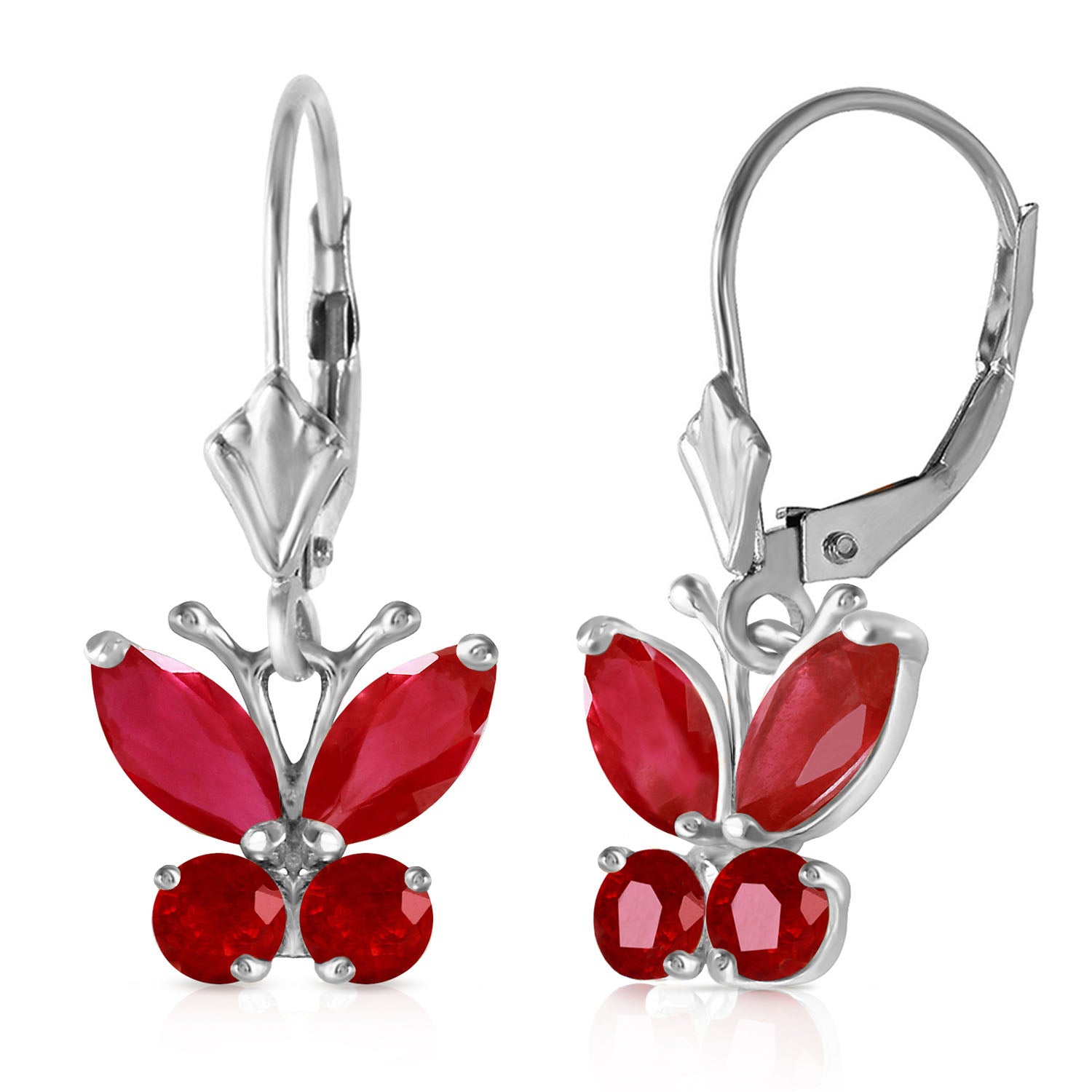 Autumn Breeze Ruby Earrings