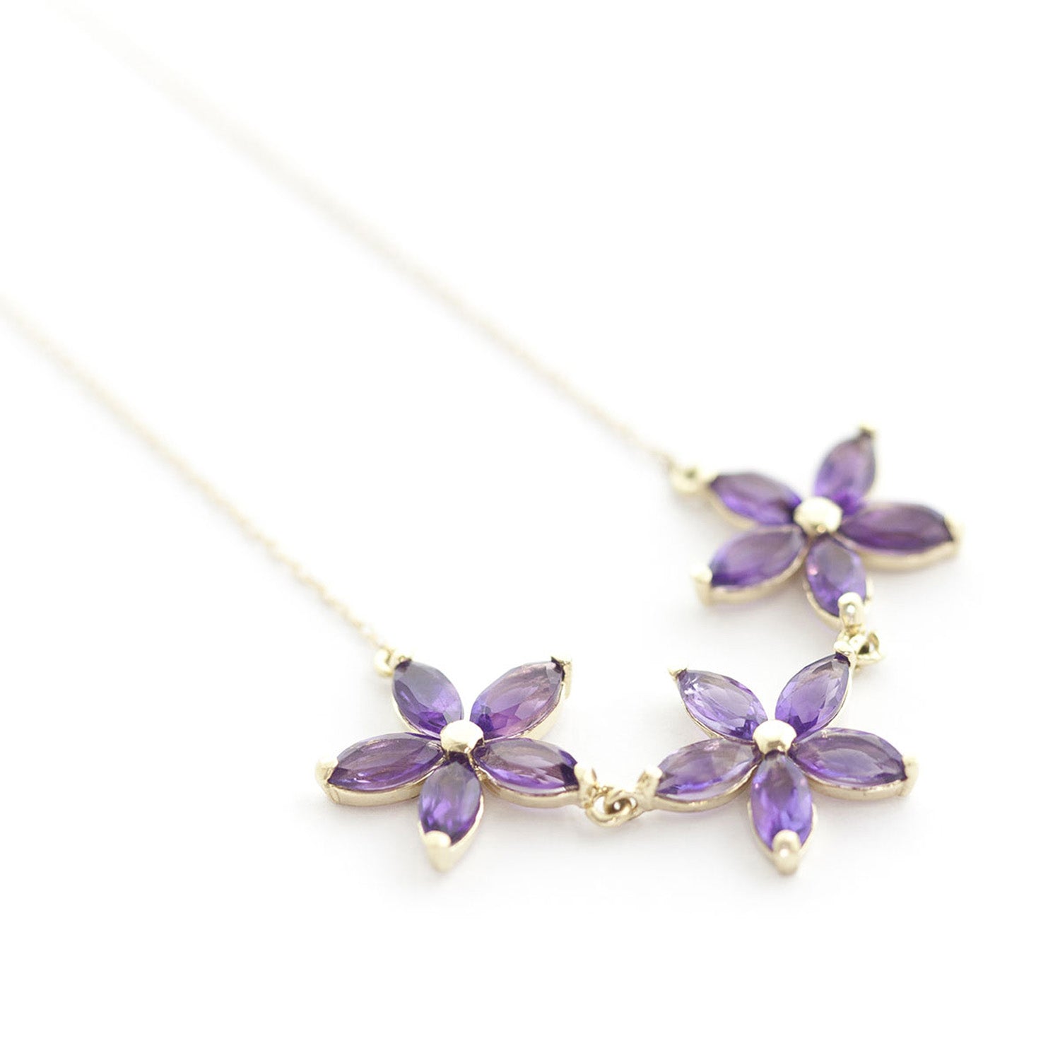 Floral Harmony Amethyst Necklace