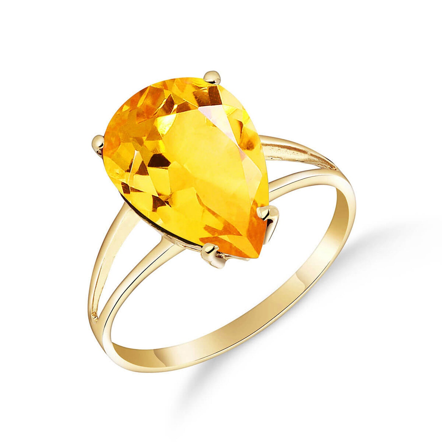 Essential Droplet Citrine Ring
