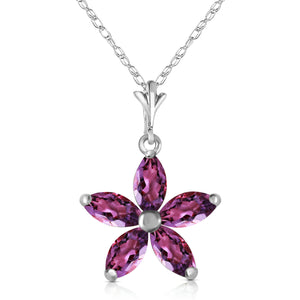 Radiant Petal Amethyst Necklace