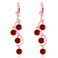 Whispering Tiers Ruby Earrings