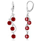 Whispering Tiers Ruby Earrings