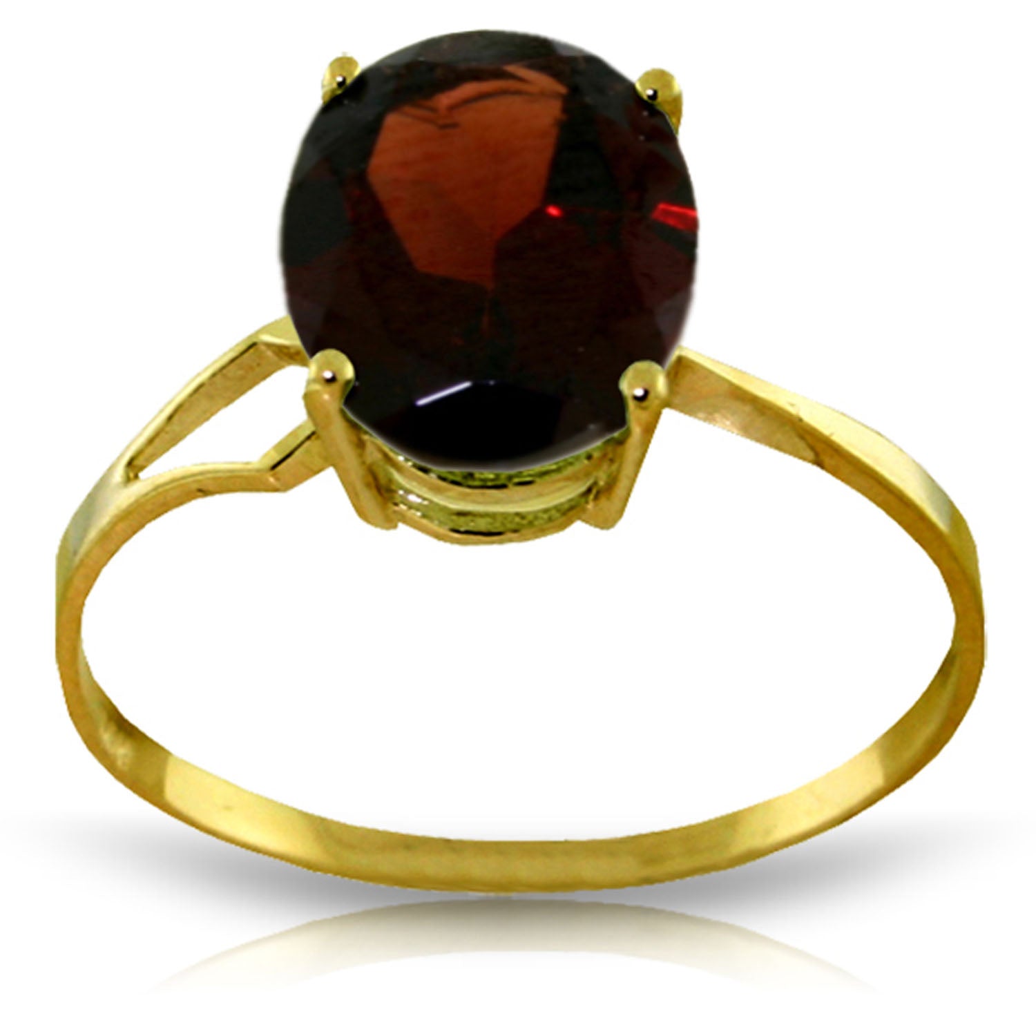 Gleaming Glow Garnet Ring