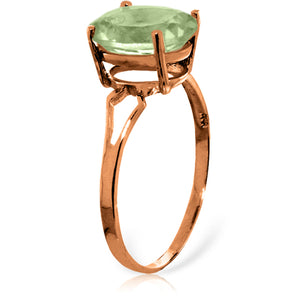 Gleaming Glow Green Amethyst Ring