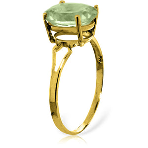 Gleaming Glow Green Amethyst Ring