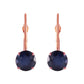 Zen Solitaire Sapphire Earrings