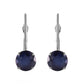 Zen Solitaire Sapphire Earrings