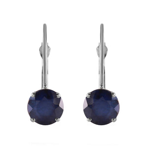 Zen Solitaire Sapphire Earrings