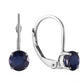 Zen Solitaire Sapphire Earrings
