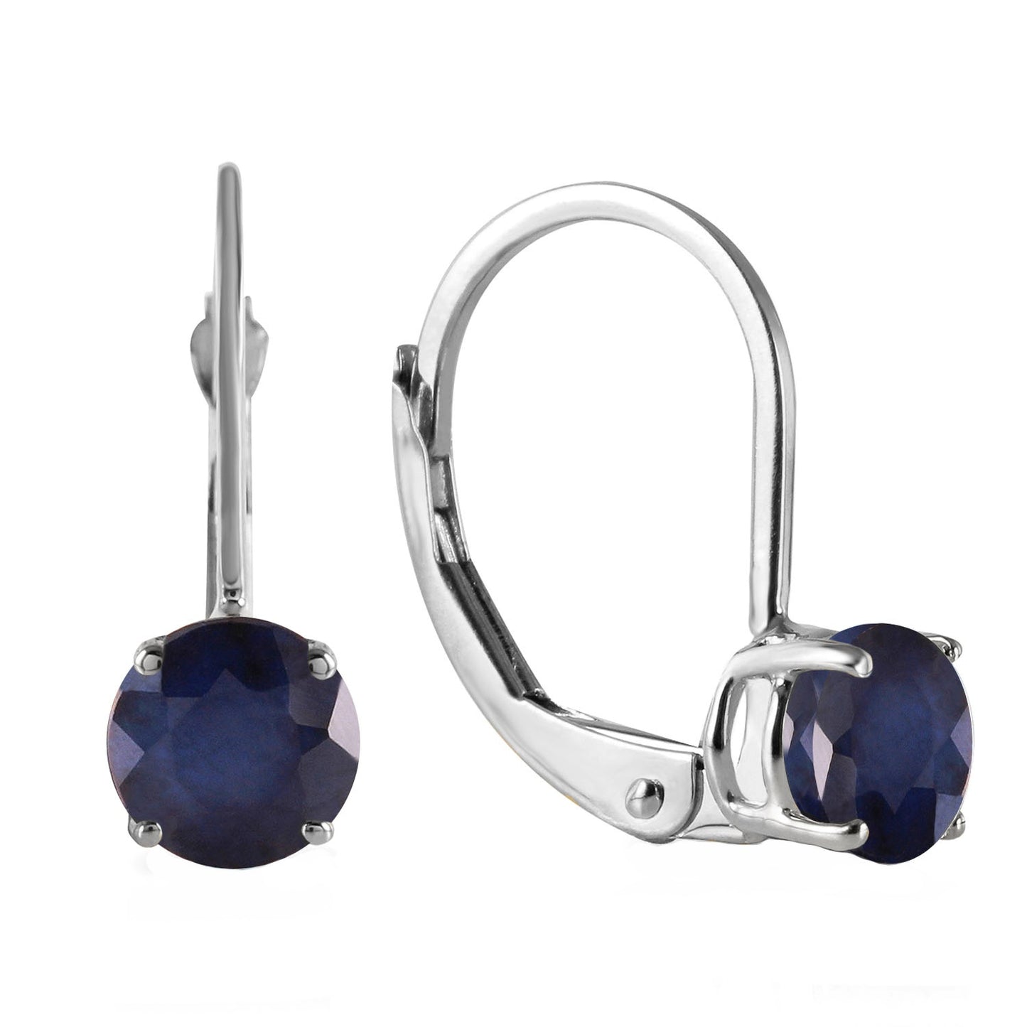 Zen Solitaire Sapphire Earrings