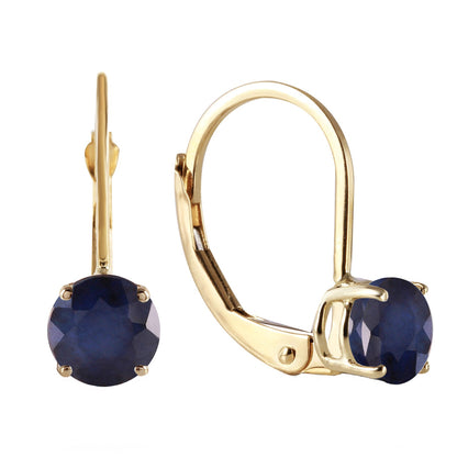 Zen Solitaire Sapphire Earrings