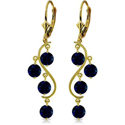 Whispering Tiers Sapphire Earrings