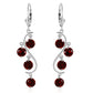 Whispering Tiers Garnet Earrings