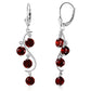 Whispering Tiers Garnet Earrings