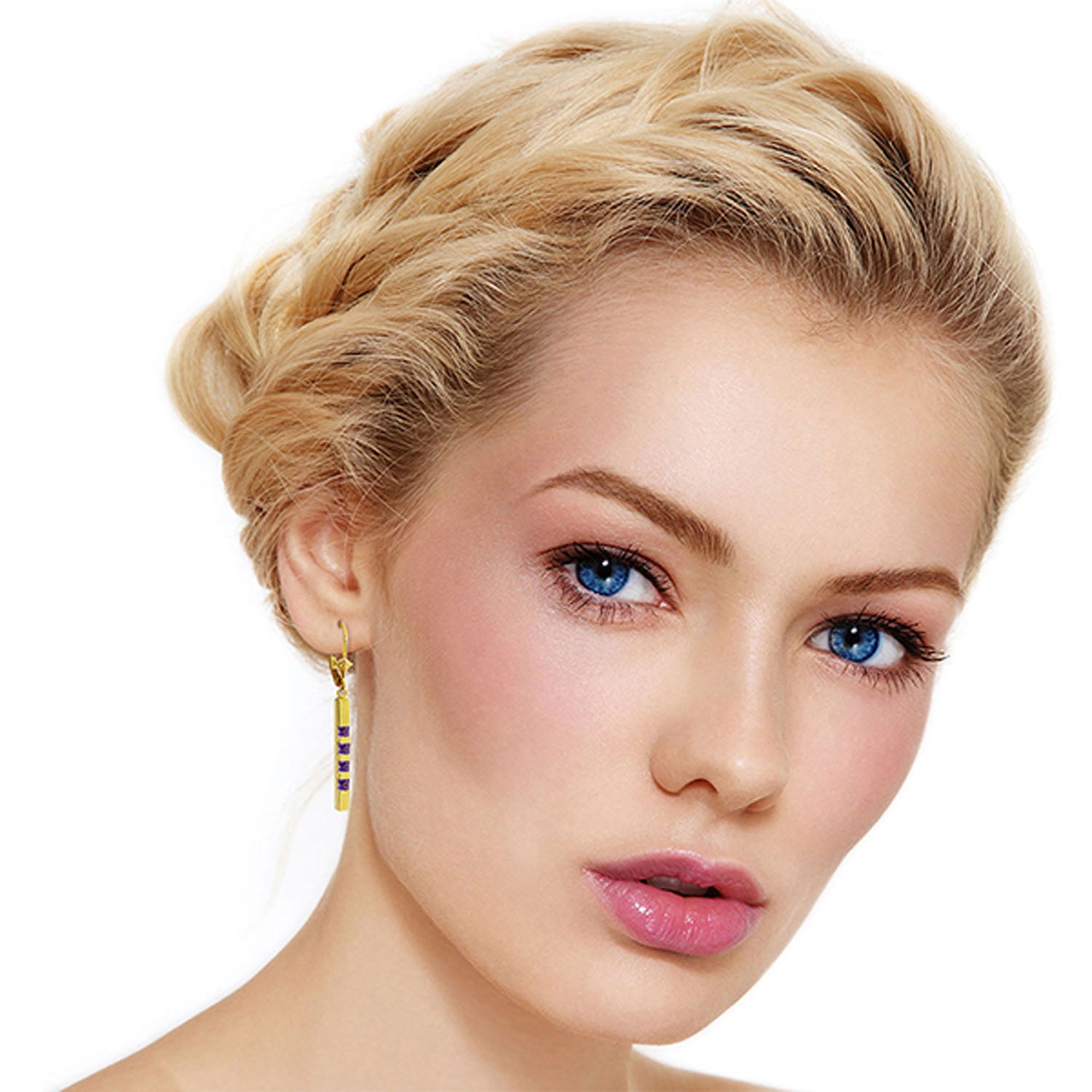 Evergreen Harmony Amethyst Leverback Earrings