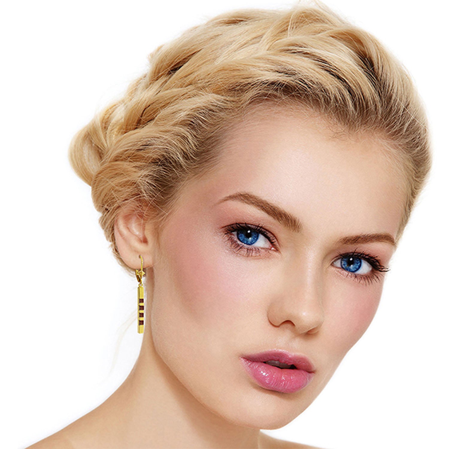 Evergreen Harmony Garnet Leverback Earrings