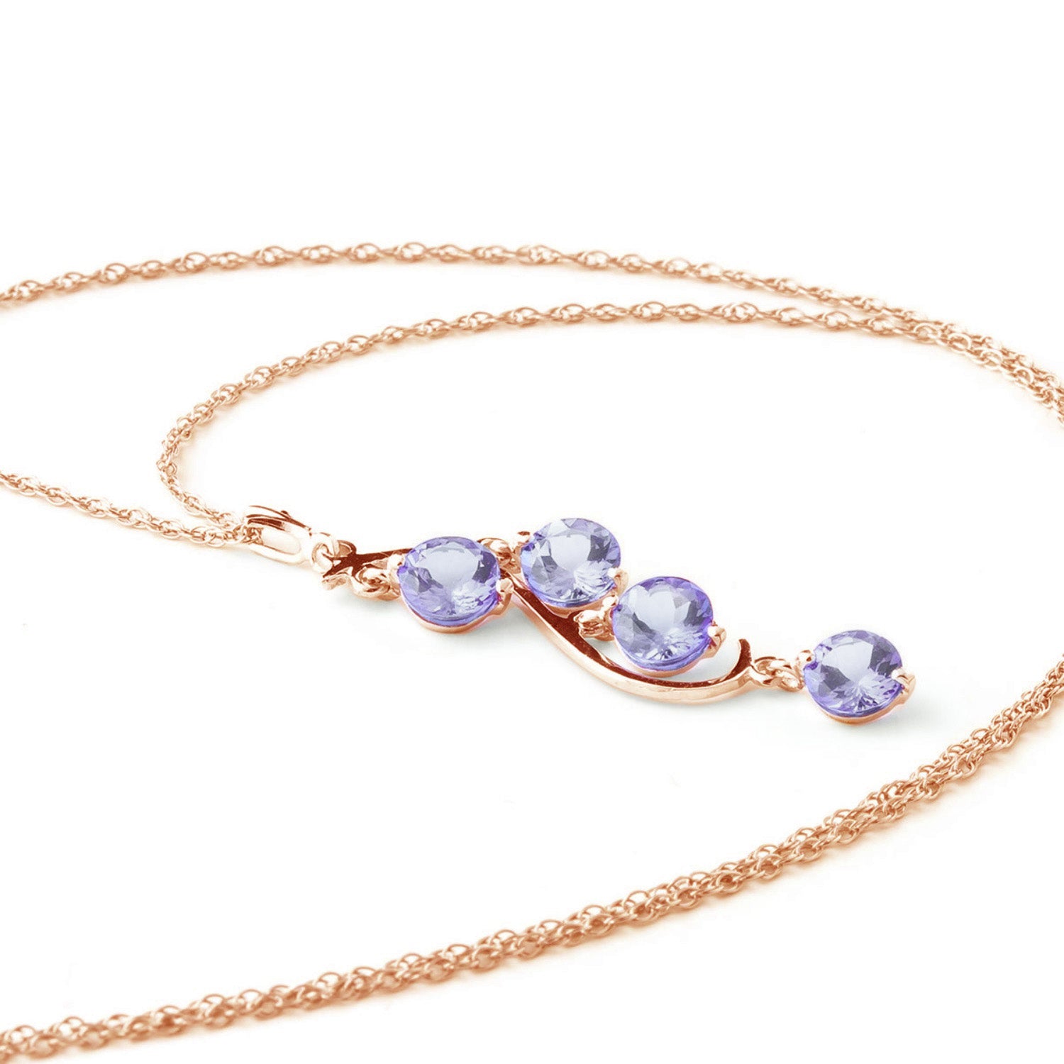 Radiant Drops Tanzanite Necklace