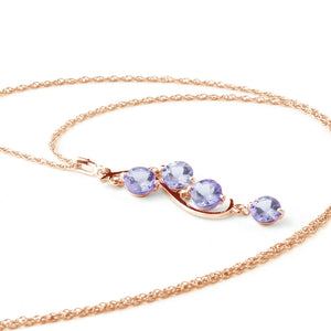 Radiant Drops Tanzanite Necklace