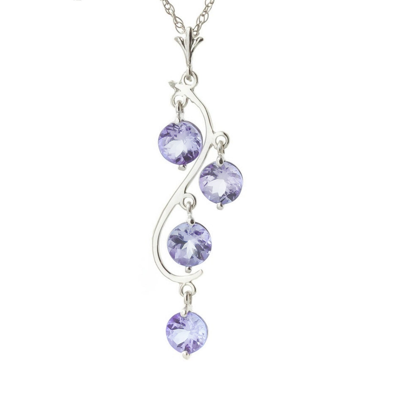 Radiant Drops Tanzanite Necklace