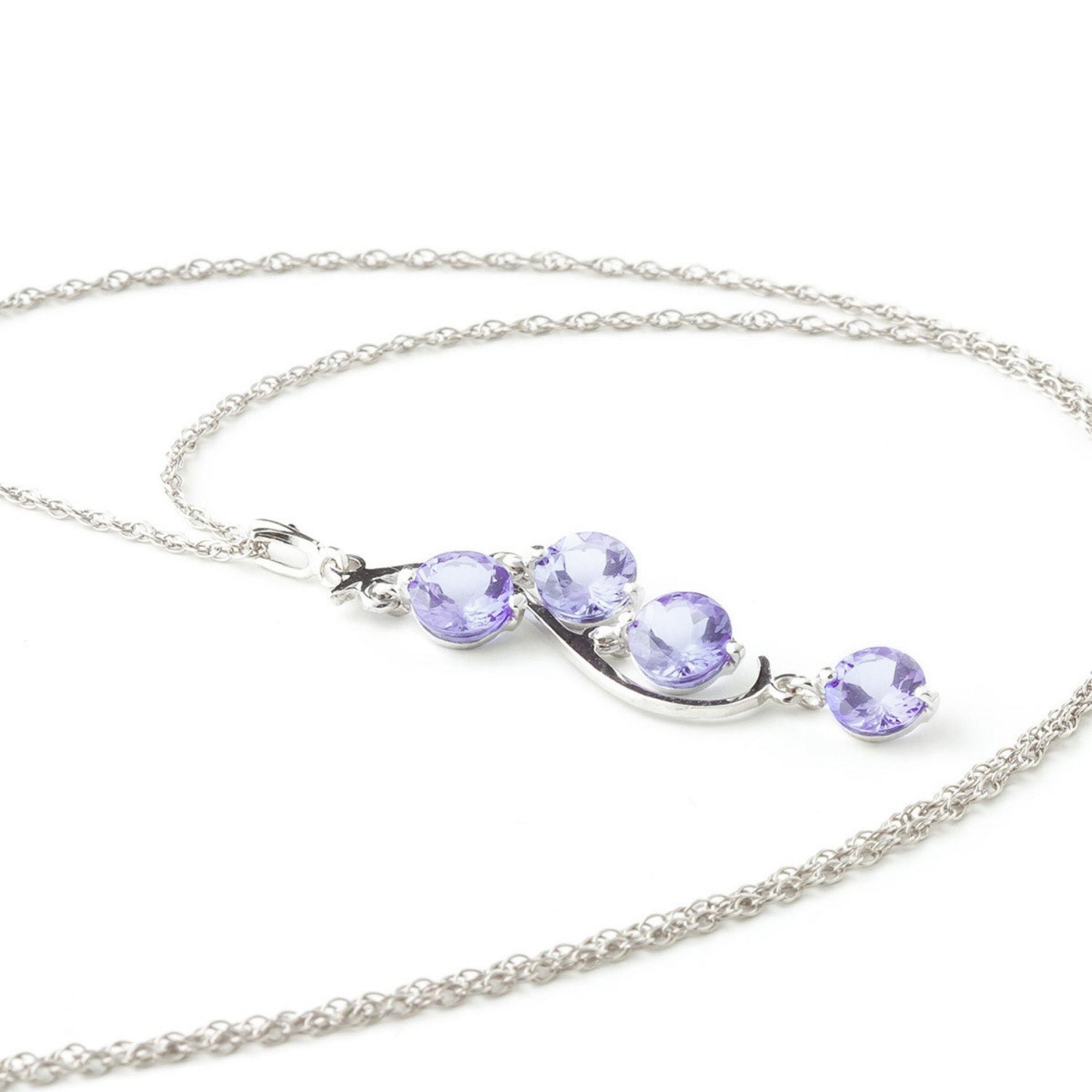 Radiant Drops Tanzanite Necklace