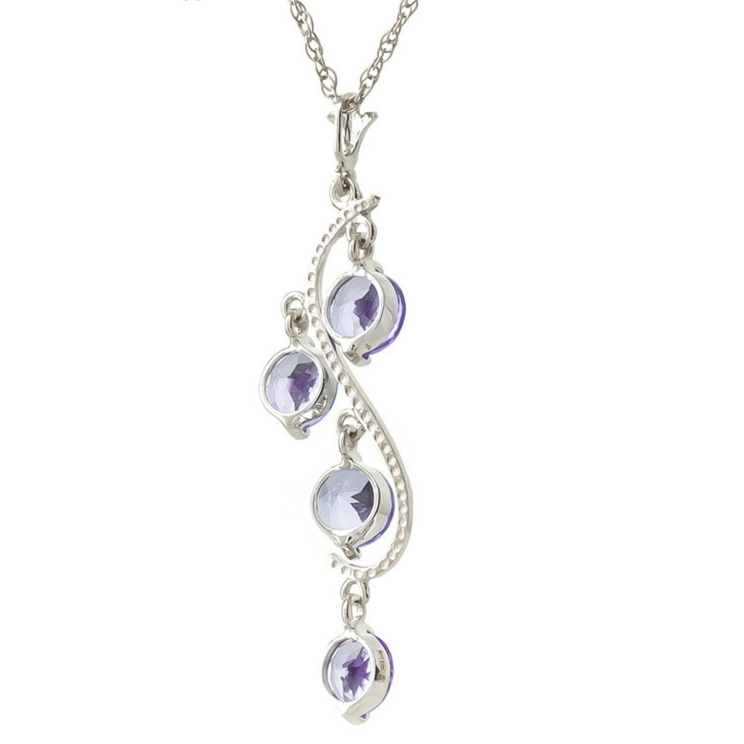 Radiant Drops Tanzanite Necklace