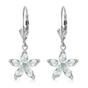 Flora Gem Aquamarine Earrings