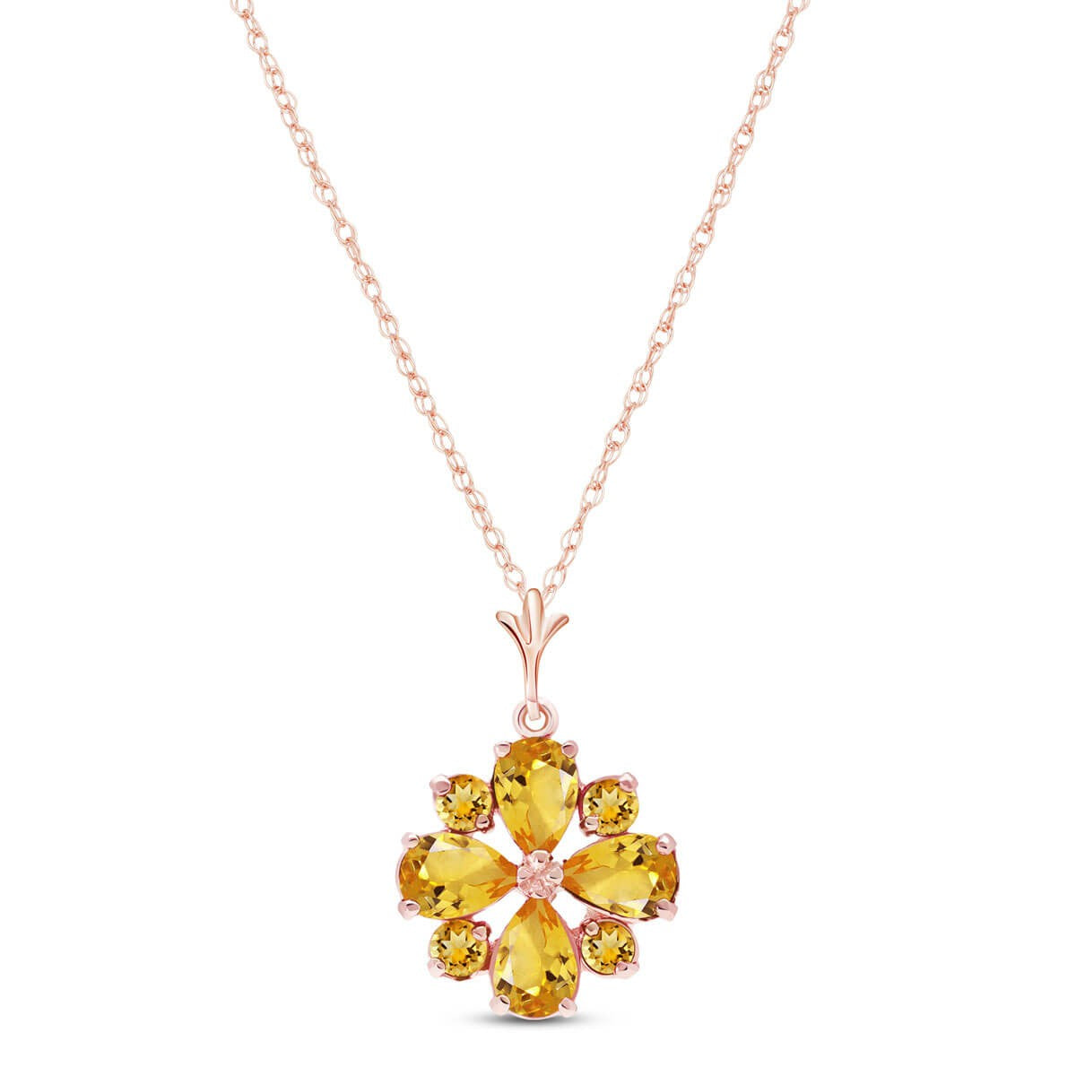 Royal Crest Citrine Necklace