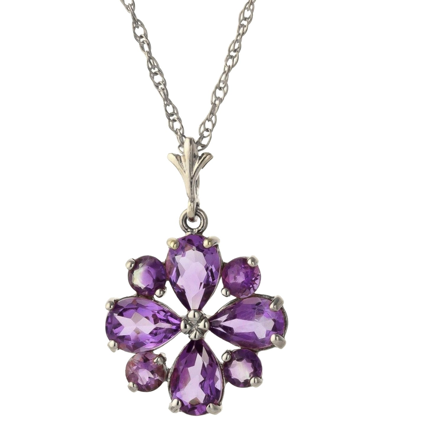 Serene Sparkle Amethyst Necklace