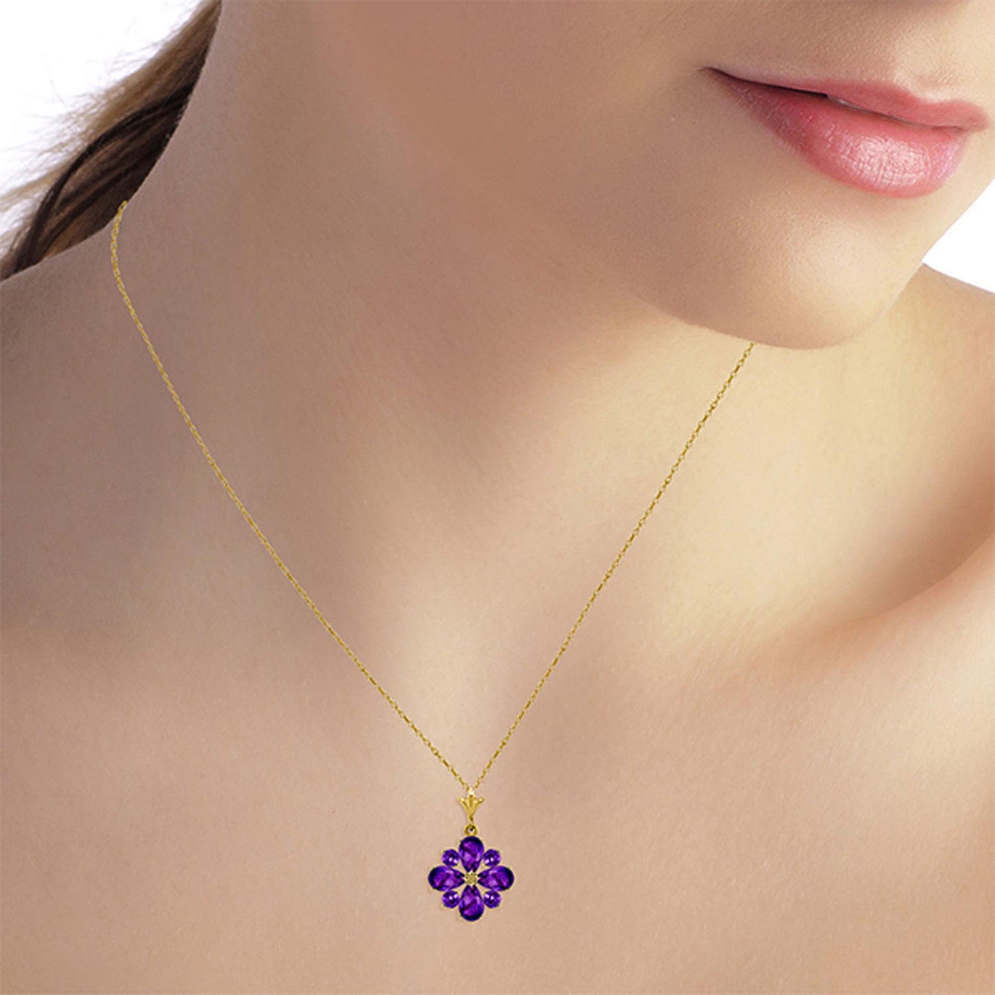 Serene Sparkle Amethyst Necklace