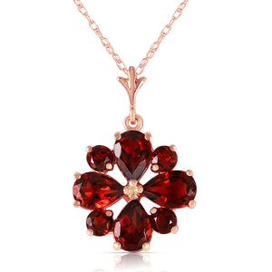 Royal Crest Garnet Necklace