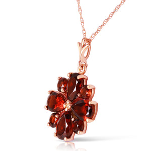 Royal Crest Garnet Necklace