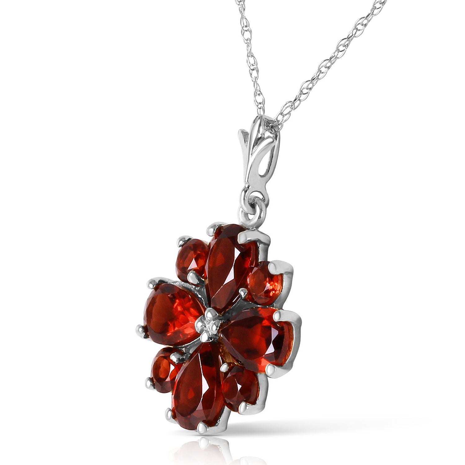 Royal Crest Garnet Necklace