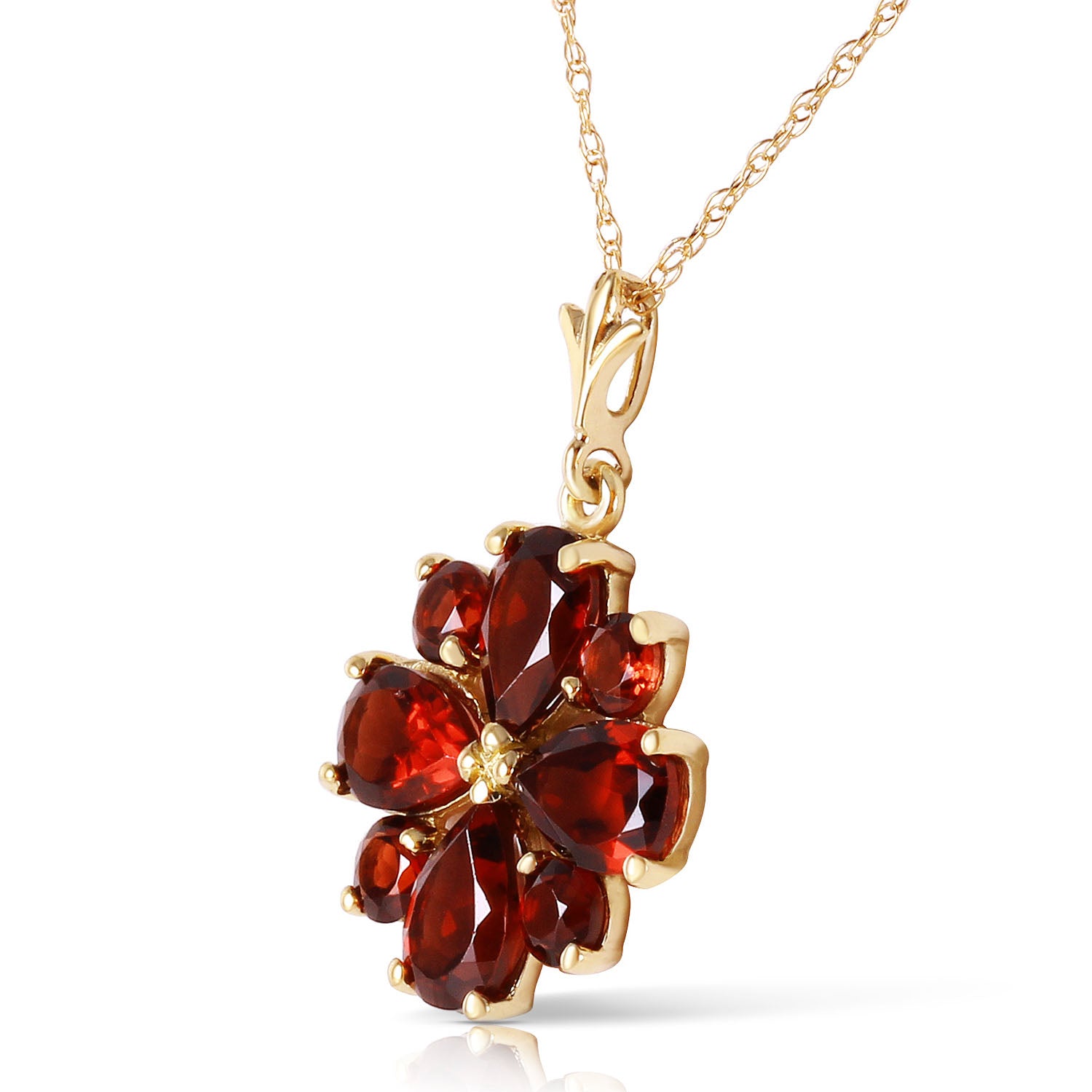 Royal Crest Garnet Necklace