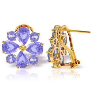 Royal Crest Tanzanite French Clip Earrings