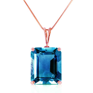 Shimmering Cuts Blue Topaz Necklace