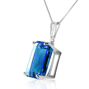 Shimmering Cuts Blue Topaz Necklace
